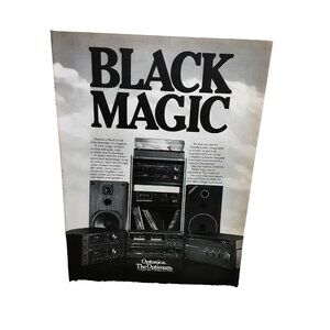 1982 Optonica Optimum Home Stereo System Original Print Ad Vintage 80s